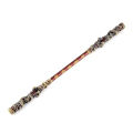 22cm Wukong Golden Cudgel Great Sages Equalling Heaven Ruyi Jingu Bang Carved Monkey King Bar Decoration Metal Golden Hoop Stick. 