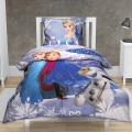 Elsa and Anna Frozen Disney Character 100% Cotton Single Bed Duvet and Pillow Cover for Kids  Quit Cover  Comforter Cover. 
