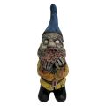 Horror Gnome Resin Ornaments Garden Gnome Statue Tricky Dwarf Zombie Figurine Decoration for Home Garden Patio Decor. 