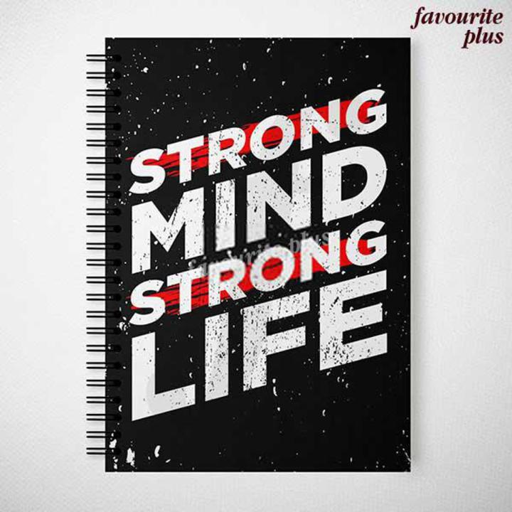 Strong Mind Strong Life Printed University Notebooks Diary Personalized Customized Cute Spiral Notebook in Pakistan by Favourite Plus