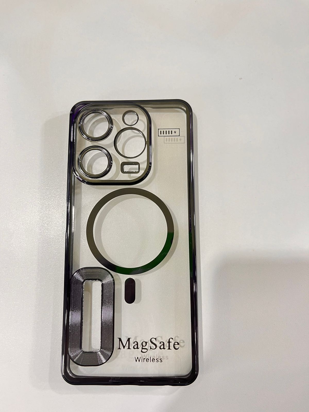 Lahore Mobile Case for Tecno Spark 10 pro Back Cover Luxury 6D Plating Soft Case Camera Lens Protection - Crome Case - MAG SAFE Case 6