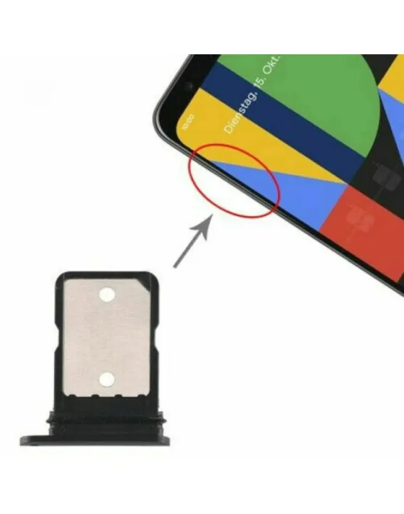 Google%20Pixel%205%20SIM%20Tray%20Sim%20Jacket%20Sim%20Slot%20Sim%20Door%20For%20Google%20Pixel%205%20%20-%20Black%20-%20Image%203
