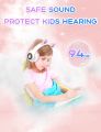 Cat Headphone Zayraz Wireless Cat Headphones Headset Glowing Cat Ear Headphones - Bluetooth Headphones for Kids, Cute Cat Headphones LED Light Up Foldable Headphones for Mobile Phone PC or Laptop  STN Headphone. 