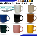 Ceramic Coffee Cups 200ml  | Coffee Cup | Best Gift | Mugs | Best Quality Coffee Cups | Available in Different Colours. 