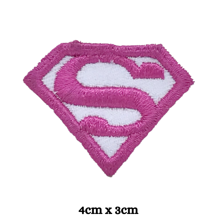 Pink%20Super%20Woman%20Logo%20Embroidered%20Iron%20On%20Patch%20Sew%20On%20Badge%20For%20Bags%20Caps%20T%20Shirts%20Jeans%20Applique%20-%20Image%202