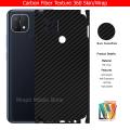 Oppo A15 Skin / Wrap 360 Protection Carbon fiber/ Matte/ Transparent/ Leather For Oppo A15 Back And Sides Included Camera. 