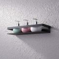 Metal Wallmount Shower Accessories Storage Bathroom Shelf Rack Organiser. 