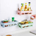 Multipurpose Kitchen Bathroom Shelf Wall Holder Storage Rack. 