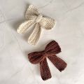 Handmade Crochet Ribbon Bow Keychains. 