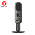 FANTECH MCX02 LEVIOSA Live Active Noise Cancellation ANC Professional Condenser Microphone With Auto Ducking And Monitoring Cardioid Polar Pattern RGB Button For Live Streaming PC Gaming Recording - Black. 