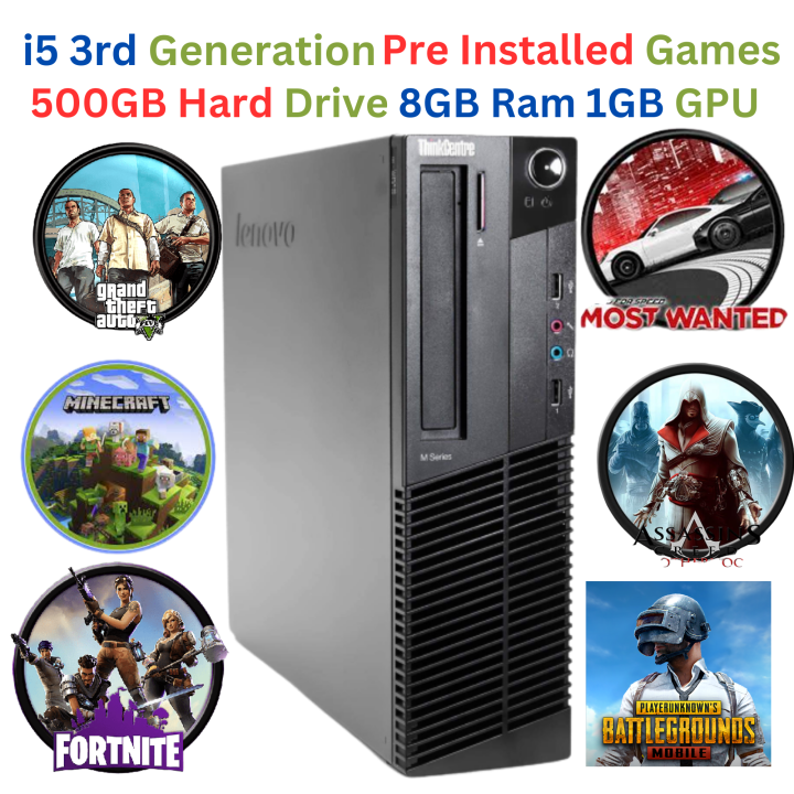 Ikram Computer Gaming Computer with 8gb Ram 500GB Hard drive and 1GB Graphic Card ...
