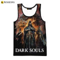 2023 Fashion Dark Souls 3D Printed Tank Tops Men Summer Vest Women Casual Dark Souls Sleeveless T-shirt Hip Hop Oversized Tops. 