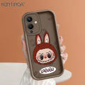 Hontinga for Redmi Note 11 12 4G Note 10 9 8 7 Pro 9S Note 12S Xiaomi Poco M4 M3 Pro 5G Back Cover Cute Labubu Pattern Case Ladder Soft Rubber Mobile Phone Cover.