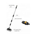 Solar Panel Cleaning Brush- Telescopic Wash Brush with Extendable 12ft Pole - With water inlet Built-in - High quality aluminum rod - with on/off Button - Micro fiber bristle.. 