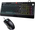Gaming Keyboard with Mouse, Wired PC Keyboard with Gaming Mouse, 26 Knoflict-Free Ergonomic Keyboard Gaming Keyboard and Mouse Set (Black) LarmTek L9000. 