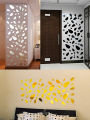 12pcs/set 3D Self Adhesive Stones Elliptical Mirror Acrylic Wall Stickers Pebble Decals ornaments. 