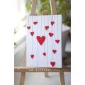 3D Handmade  Hearts Valentine card , happy birthday day, miss you, i love you, Christmas, new year, school, college, university festivities, wedding, marriage, engagement, office party cards, bridal shower, engagement ceremony, baby shower,. 