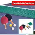 Kids Table Tennis Racket Net Three Balls and Metal Poles Included. 