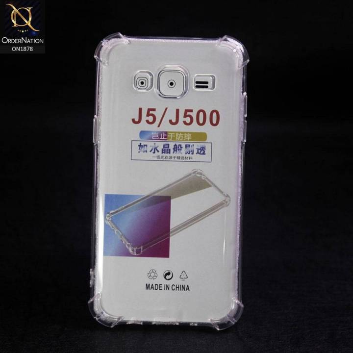 Samsung Galaxy J5 / J500 Soft Shock Proof Jelly Back Cover Transparent