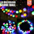 Multi Colour LED Automatic Color Changing RGB Globe Ball Fairy Light String for Eid Party Milad Festival Home Decoration - 220V. 