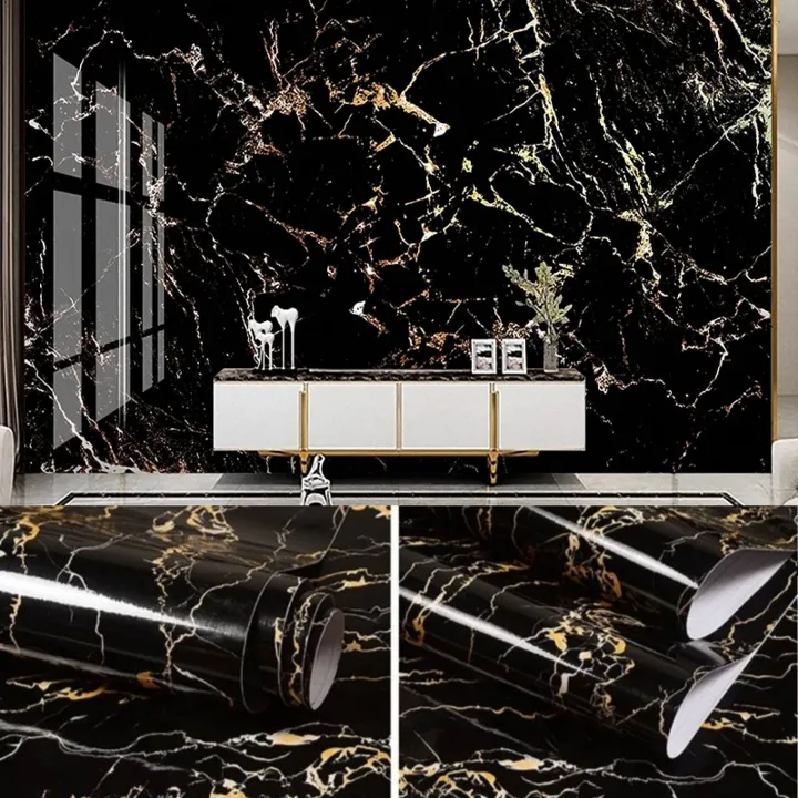 60cm%20%C3%97%20200cm%20Self%20Adhesive%20Black%20/%20White%20Marble%20Sheet%20for%20Kitchen%20-%20Anti%20Oil%20and%20Heat%20Resistant%20Wallpaper%20-%20Image%203