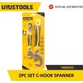 UYUSTOOLS YMM202 2PC SET C-HOOK SPANNER. 