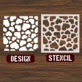 Small Heart Shaped Reusable Stencil For Painting Art DIY Home Decor Scrap booking Album Crafts. 