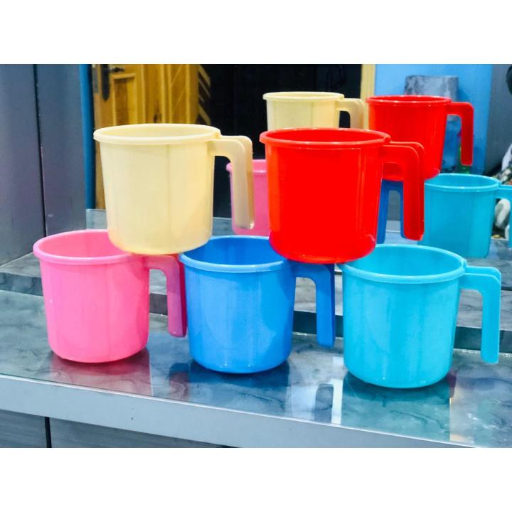 Mug / Bath Mug / Pure Plastic Bath Mug ( Large size )  1pc  Multicolors Available