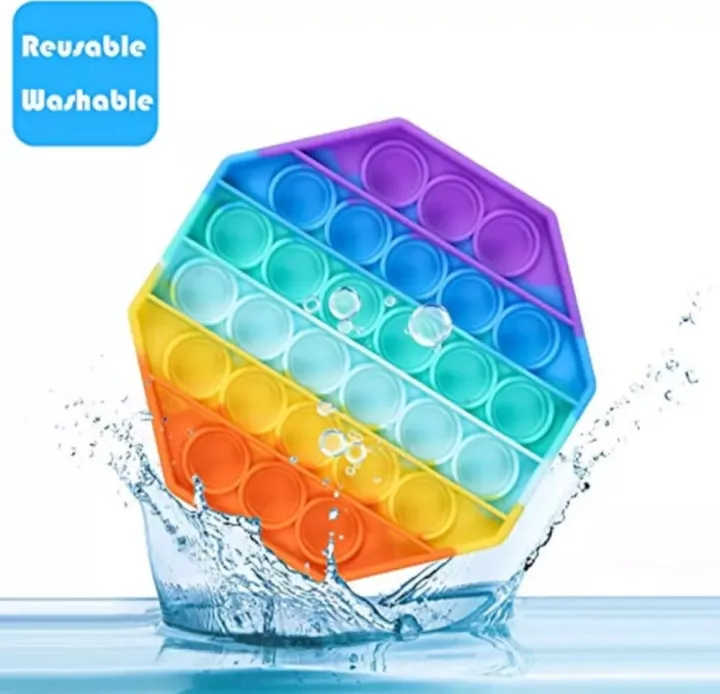 Push%20Pop%20Bubble%20Fidget%20Spinner%20Pop%20It%20Silicone%20Toy%20-%205%20inches%20-%20Rainbow%20in%20different%20shapes%20-%20Image%202