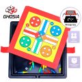 Magnetic 4 Player Ludo with Lock Clip and Storage Space For Fun & Learn Education Family Ludo Game - 2203. 