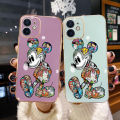 dienya For Huawei P Smart 2021 Case Side Edge Square New Design Phone Cases Thin Plating Pattern Casing Cartoon Fashion Mickey Full Back Cover Camera Protection Shockproof Softcase. 
