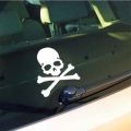 2PCs (White) Ghost evil spirit night skull car stickers, Bike Decoration Vinyl Decals, Car Accessories, Stickers for Car, Car Modification, Car Decoration By Sticker Saloon. 