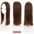 Middle Part Topper Hairpiece Heat Resistant Fiber Hair Extension Synthetic Long Straight Hair Clip-In Natural Invisible Clourse Hairpieces Women. 