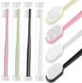 4 Pieces Extra Soft Toothbrushes 20000 Bristle Toothbrush Micro Nano Manual Toothbrush for Fragile Gums Adult Kids Children (Black, White). 