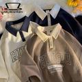 Skymountain Teenager T-shirt Short Sleeves Wear-resistant Preppy Style Men T-shirt. 