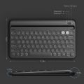 Jelly Comb Model-B046 Wireless Dual Bluetooth Keyboard for iPad, Multi-Device Tablet Keyboard with Sliding Stand,Rechargeable Keyboard for iPad, Tablet, iPhone, Working with iOS, Android, Windows. 