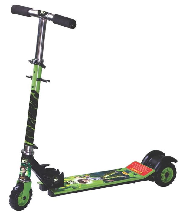 Scooty%20For%20Kids%20Littles%20Ben%2010%20Green%20%20Height%20Adjustable%20Kids%20Folding%20Scooter%20-%20Image%202