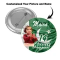 14 august badges Customized your picture and name BADGE Independence Day 14 August Badges Customize Your Picture-Pakistan Day-Azaadi Din-. 