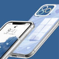 AMORVOR for Infinix Zero 20 Back Cover Gradient Doodle Love Crystal Phone Cover Camera Protection Transparent TPU Soft Case. 