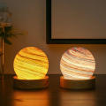 USB LED Night Light Galaxy Glass Ball Lamp 3D Planet Moon Lamp Home Decor. 