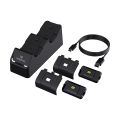 Dual charging station with 2 battery sparkfox for xbox series s/x controller. 