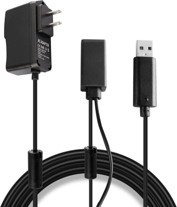Kinect Adapter for Xbox 360, USB to AC Power Supply PC Adapter Compatible with Mircosoft Xbox 360 Kinect Sensor System