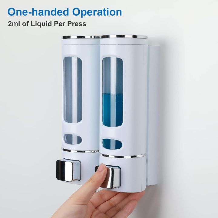 Liquid Soap Dispenser 400ml ABS Plastic Used for Hand wash/Soap/Shampoo/Sanitizer/Conditioner/Lotion Gel Dispenser for Bathroom Kitchen