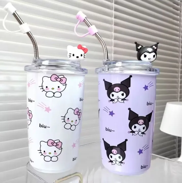 Imported%20Sanrio%20Hello%20Kitty%20450ml%20Kawaii%20Cups%20With%20Lids%20And%20Straws%20Insulated%20Cup%20304%20Stainless%20Steel%20Coffee%20Cute%20Birthday%20Gift%20Stainless%20Steel%20Water%20Bottle%20Tumbler%20for%20School%20Kids%20and%20Girls%20-%20Image%206