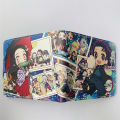 Anime Demon Slayer Wallet Student PU Leather Coin Purse Women Men Short Wallets With Card Holder Gift. 