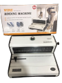 IBICO Binding Machine Leo W27 – 250 Sheets Binding Capacity, 20 Sheets Punching, Adjustable Margin, 2:1 Wire Binding, Metal Body, 27 Hole Punching. 