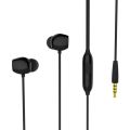 REMAX RM-550 3.5mm Gold Pin In-Ear Stereo Music Earphone with Wire Control + MIC, Support Hands-free. 