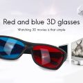 5x Red and Blue Anaglyph Dimensional 3D Glasses For TV Movie Game. 