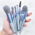 8 Pcs Mini Travel Portable Soft Makeup Brushes Set Eye Shadow Foundation Powder Eyelash Lip Concealer Blush Make Up Brush Set. 