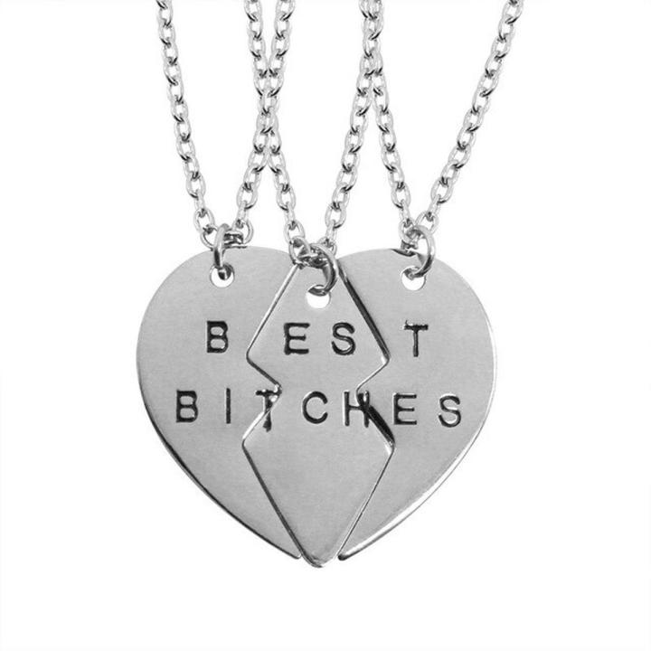 Best Friend Love Heart Sister Necklace Women Big Little Sis Mom Bff Necklaces Pendants Family Jewelry Collier Femme